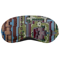 Arcade Game Retro Pattern Sleep Mask by Cemarart