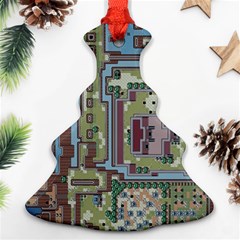 Arcade Game Retro Pattern Ornament (christmas Tree)  by Cemarart