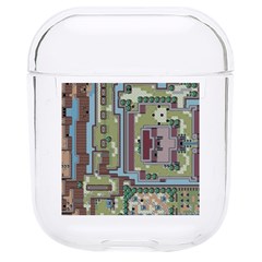 Arcade Game Retro Pattern Hard Pc Airpods 1/2 Case by Cemarart