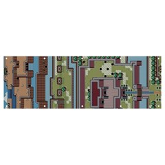 Arcade Game Retro Pattern Banner And Sign 12  X 4  by Cemarart