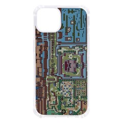 Arcade Game Retro Pattern Iphone 13 Tpu Uv Print Case by Cemarart