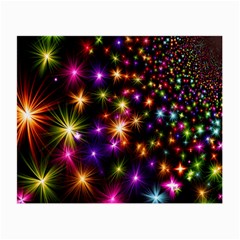 Star Colorful Christmas Xmas Abstract Small Glasses Cloth