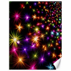 Star Colorful Christmas Xmas Abstract Canvas 18  X 24  by Cemarart