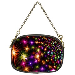 Star Colorful Christmas Xmas Abstract Chain Purse (one Side) by Cemarart