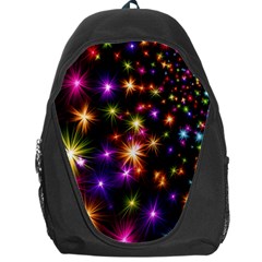 Star Colorful Christmas Xmas Abstract Backpack Bag by Cemarart