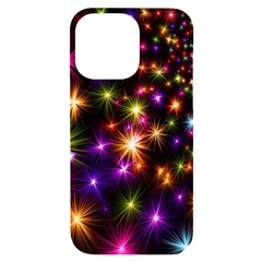 Star Colorful Christmas Xmas Abstract Iphone 14 Pro Max Black Uv Print Case by Cemarart