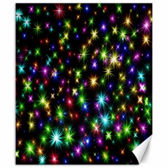 Star Colorful Christmas Abstract Canvas 20  X 24  by Cemarart