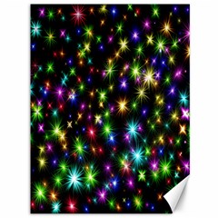 Star Colorful Christmas Abstract Canvas 36  X 48  by Cemarart