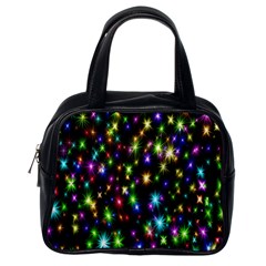 Star Colorful Christmas Abstract Classic Handbag (one Side) by Cemarart