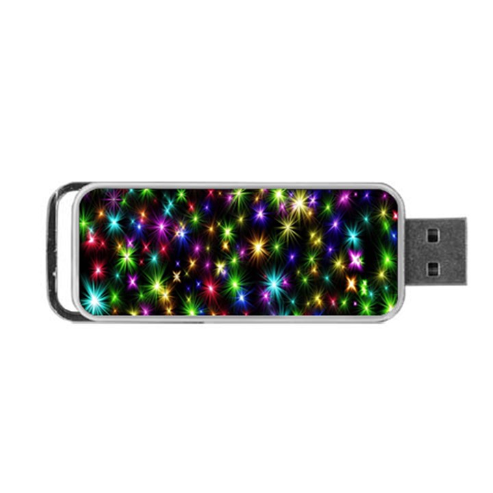 Star Colorful Christmas Abstract Portable USB Flash (Two Sides)