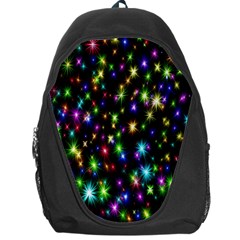 Star Colorful Christmas Abstract Backpack Bag by Cemarart