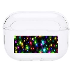 Star Colorful Christmas Abstract Hard Pc Airpods Pro Case by Cemarart