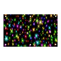 Star Colorful Christmas Abstract Banner And Sign 5  X 3  by Cemarart