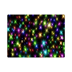 Star Colorful Christmas Abstract Premium Plush Fleece Blanket (mini) by Cemarart