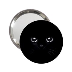 Black Cat Face 2 25  Handbag Mirrors by Cemarart