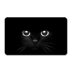 Black Cat Face Magnet (rectangular) by Cemarart