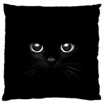 Black Cat Face Large Cushion Case (Two Sides) Back