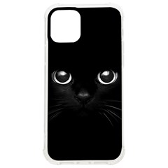 Black Cat Face Iphone 12/12 Pro Tpu Uv Print Case by Cemarart