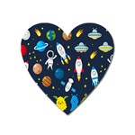 Big Set Cute Astronauts Space Planets Stars Aliens Rockets Ufo Constellations Satellite Moon Rover Heart Magnet Front