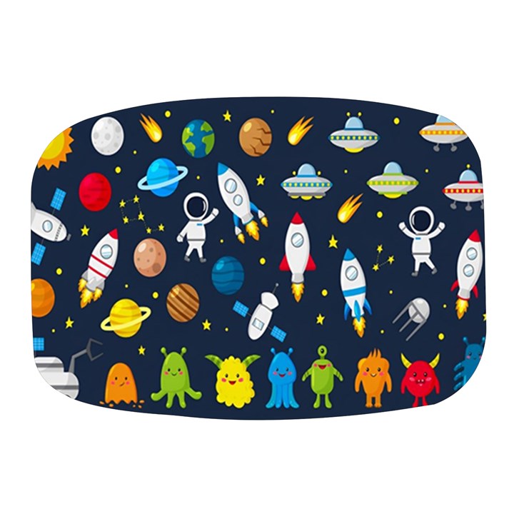 Big Set Cute Astronauts Space Planets Stars Aliens Rockets Ufo Constellations Satellite Moon Rover Mini Square Pill Box