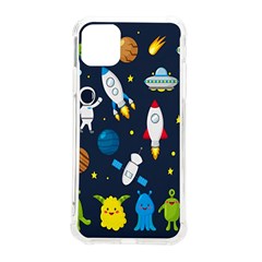 Big Set Cute Astronauts Space Planets Stars Aliens Rockets Ufo Constellations Satellite Moon Rover Iphone 11 Pro Max 6 5 Inch Tpu Uv Print Case by Cemarart