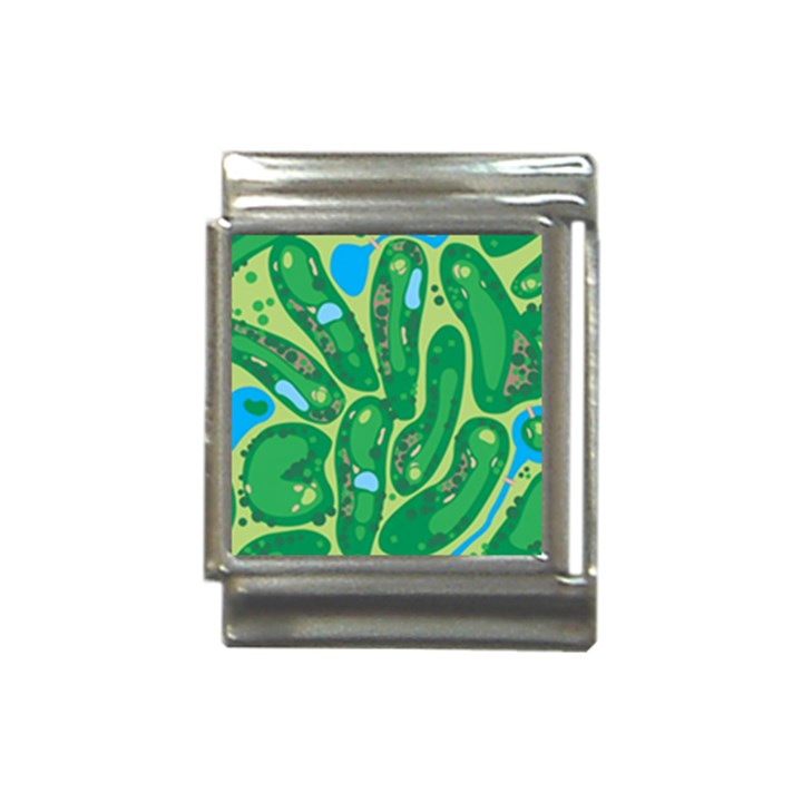 Golf Course Par Golf Course Green Italian Charm (13mm)