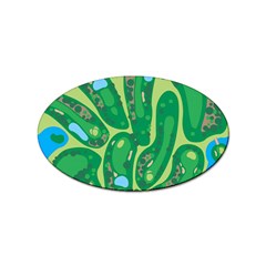 Golf Course Par Golf Course Green Sticker Oval (100 Pack) by Cemarart