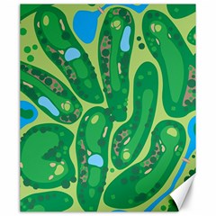 Golf Course Par Golf Course Green Canvas 20  X 24  by Cemarart