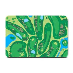 Golf Course Par Golf Course Green Small Doormat by Cemarart