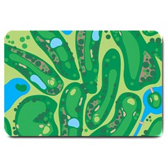 Golf Course Par Golf Course Green Large Doormat by Cemarart