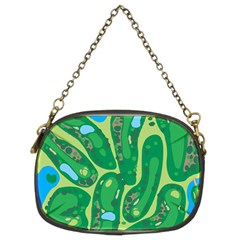 Golf Course Par Golf Course Green Chain Purse (two Sides) by Cemarart