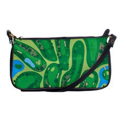 Golf Course Par Golf Course Green Shoulder Clutch Bag by Cemarart