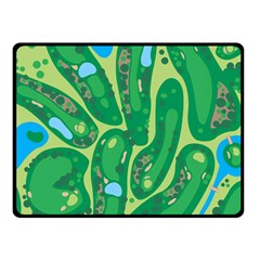 Golf Course Par Golf Course Green Two Sides Fleece Blanket (small)