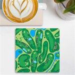 Golf Course Par Golf Course Green UV Print Square Tile Coaster  Front