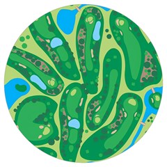 Golf Course Par Golf Course Green Round Trivet by Cemarart