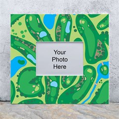 Golf Course Par Golf Course Green White Wall Photo Frame 5  X 7  by Cemarart