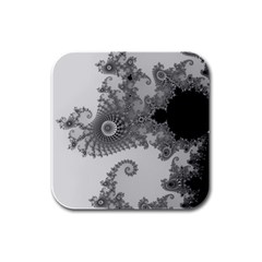 Males Mandelbrot Abstract Almond Bread Rubber Square Coaster (4 Pack) by Cemarart