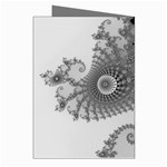 Males Mandelbrot Abstract Almond Bread Greeting Cards (Pkg of 8) Right