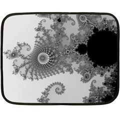 Males Mandelbrot Abstract Almond Bread Two Sides Fleece Blanket (mini) by Cemarart