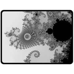 Males Mandelbrot Abstract Almond Bread Fleece Blanket (large) by Cemarart