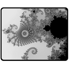 Males Mandelbrot Abstract Almond Bread Fleece Blanket (medium) by Cemarart