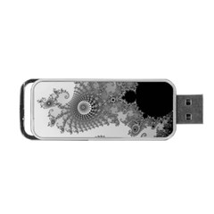 Males Mandelbrot Abstract Almond Bread Portable Usb Flash (one Side) by Cemarart