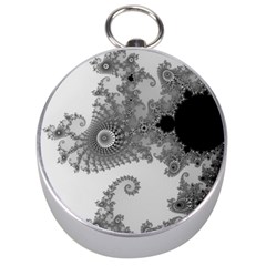 Males Mandelbrot Abstract Almond Bread Silver Compasses by Cemarart