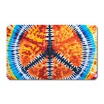 Tie Dye Peace Sign Magnet (Rectangular) Front