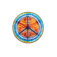 Tie Dye Peace Sign Hat Clip Ball Marker (10 Pack) by Cemarart