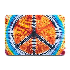 Tie Dye Peace Sign Plate Mats by Cemarart