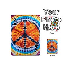 Tie Dye Peace Sign Playing Cards 54 Designs (mini) by Cemarart