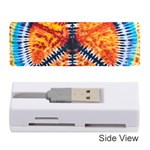 Tie Dye Peace Sign Memory Card Reader (Stick) Front