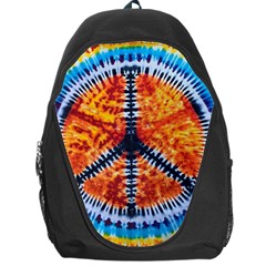 Tie Dye Peace Sign Backpack Bag by Cemarart