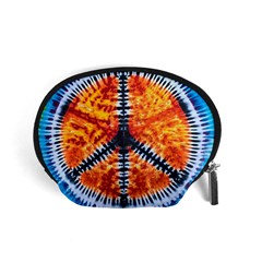 Tie Dye Peace Sign Accessory Pouch (small) by Cemarart